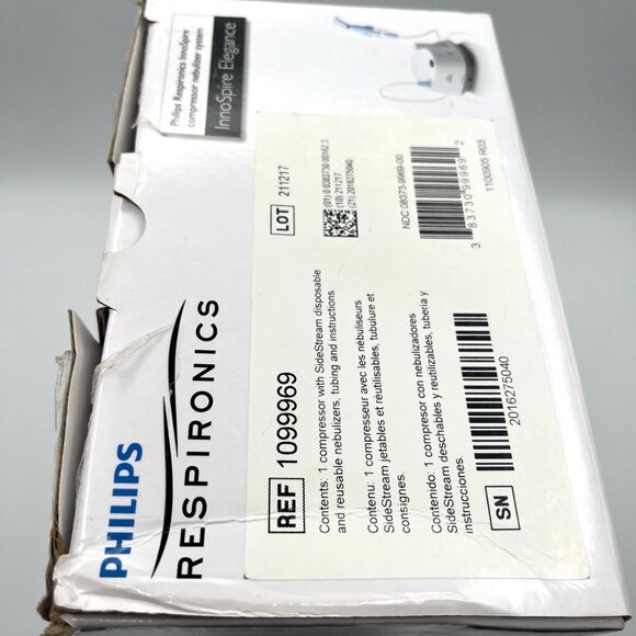 Philips Respironics InnoSpire Elegance Nebulizer Aerosol Unit w/ accessories - Picture 4 of 12